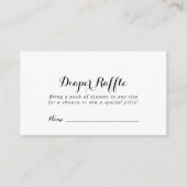 Zeitgemäßes Ticket für das kalligraphische Windeln Begleitkarte (Vorderseite)