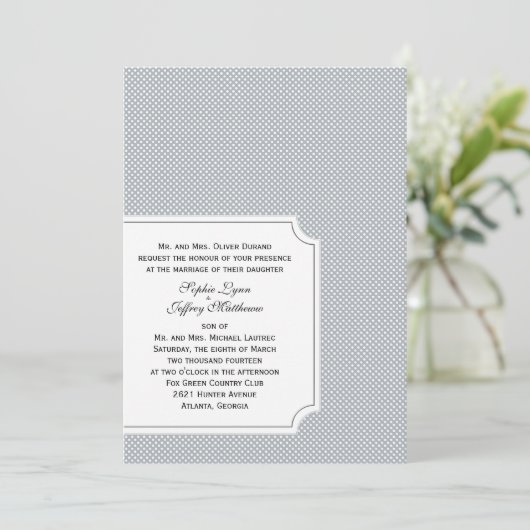 {Zeitgenosse} Hochzeitseinladung Einladung (Stehend Vorderseite)