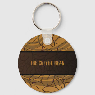 Zeitgenosse, Spaß u. bunte Kaffeebohne Keychain. Schlüsselanhänger