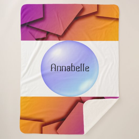 Zeitgenössisch Abstrakt im städtischen Minimalismu Sherpadecke (Vorderseite)