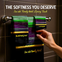 Zeitgenössisch abstrakt in grün lila grau badhandtuch set