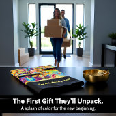 Zeitgenössisch abstrakt in mehrfarbiger Goldfolie Badhandtuch Set