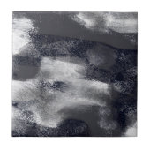 Zeitgenössisch Abstrakt Schwarz/Weiß Fliese (Vorderseite)