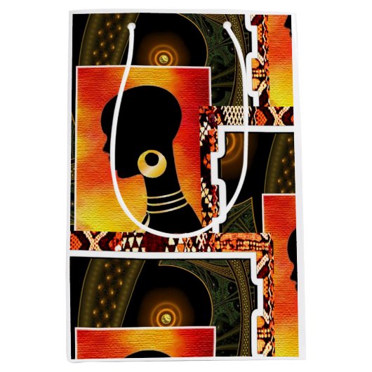 zeitgenössisch afrozentrisch mittlere geschenktüte (Vorderseite)