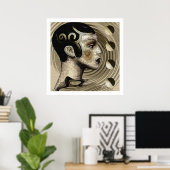 Zeitgenössisch: Art Deco/Art Nouveau Style Poster (Heimbüro)