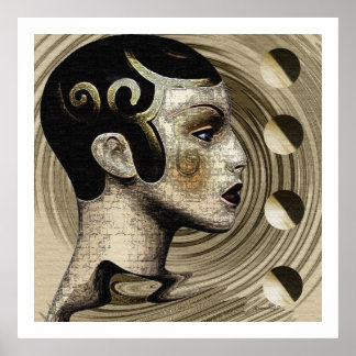 Zeitgenössisch: Art Deco/Art Nouveau Style Poster