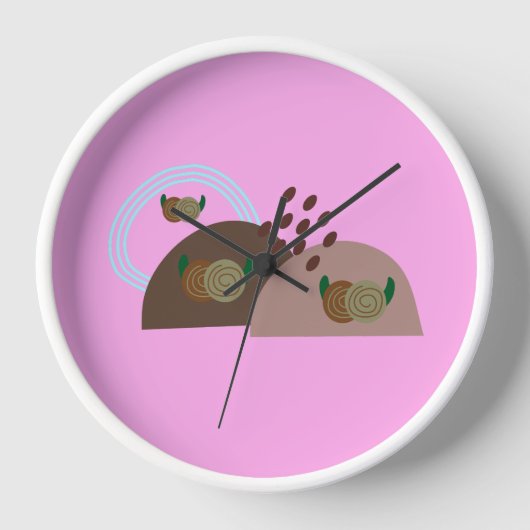 Zeitgenössisch Boho Rustic Uhr (Vorderseite)