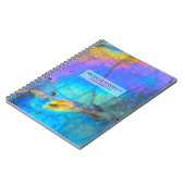 Zeitgenössisch farbiges Agate Modern Notizblock (Linke Seite)