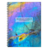 Zeitgenössisch farbiges Agate Modern Notizblock (Vorderseite)