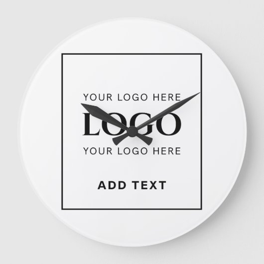 Zeitgenössisch, gestrafft, elegant und bearbeitbar große wanduhr (Vorderseite)