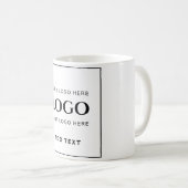 Zeitgenössisch, gestrafft, elegant und bearbeitbar kaffeetasse (VorderseiteRechts)