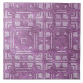 Zeitgenössisch Lila, Mauve Formen Keramik Tile Fliese (Vorderseite)