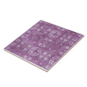 Zeitgenössisch Lila, Mauve Formen Keramik Tile Fliese (Seite)