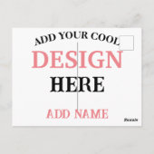 Zeitgenössisch, minimalistisch, einfach und berufl postkarte (Rückseite)