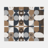 Zeitgenössisch Rustikal Boho Fleecedecke (Vorderseite (Horizontal))