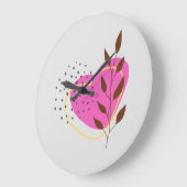 Zeitgenössisch Rustikal Boho Große Wanduhr (Winkel)