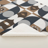Zeitgenössisch Rustikal Boho Sherpadecke (3/4)
