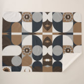 Zeitgenössisch Rustikal Boho Sherpadecke (Vorderseite (Horizontal))