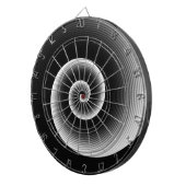 zeitgenössisch schwarz-weiß dartscheibe (Vorderseite rechts)