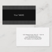 Zeitgenössisch Schwarz-weiß und grau Visitenkarte (Vorne/Hinten)