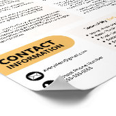 Zeitgenössisch treffen Lehrer Hand out Poster (Ecke)