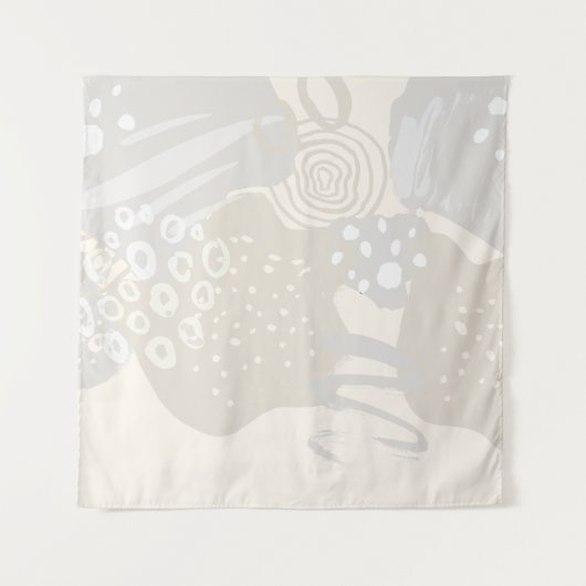 Zeitgenössische Abstrakte Formen Wandteppich (Vorderseite)