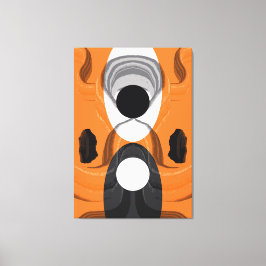 Zeitgenössische Abstrakte Gegensätze in Harmonie Leinwanddruck