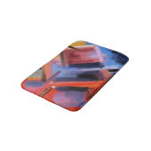 Zeitgenössische Abstrakte Kunst Badematte (Schrägansicht)