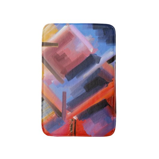 Zeitgenössische Abstrakte Kunst Badematte (Vorderseite Vertikal)