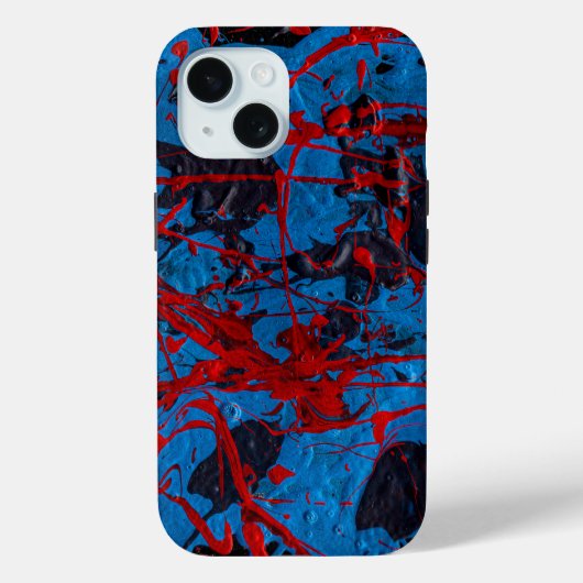 Zeitgenössische abstrakte Kunst : Elektrisch Case-Mate iPhone Hülle (Rückseite)