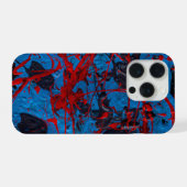 Zeitgenössische abstrakte Kunst: Elektrisch iPhone Hülle (Rückseite (Horizontal))