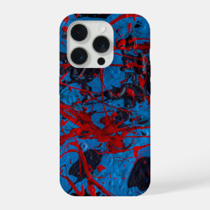 Zeitgenössische abstrakte Kunst: Elektrisch iPhone 15 Pro Hülle