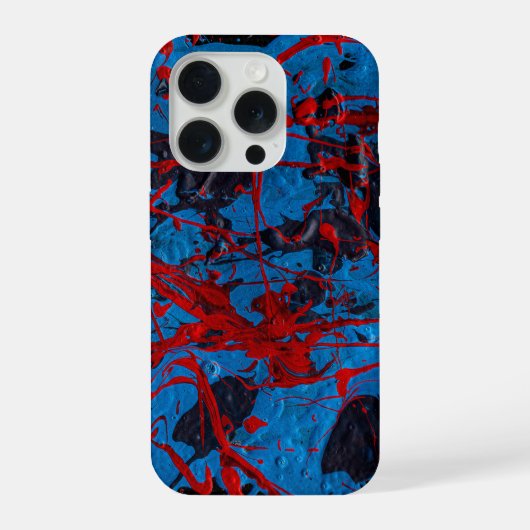 Zeitgenössische abstrakte Kunst: Elektrisch iPhone Hülle (Rückseite)