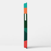 Zeitgenössische Abstrakte Kunst Grün und Orange Case-Mate iPhone Hülle (Rückseite / Rechts)