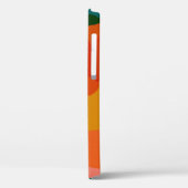 Zeitgenössische Abstrakte Kunst Grün und Orange Case-Mate iPhone Hülle (Rückseite / Links)