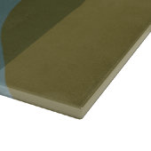 Zeitgenössische Abstrakte Kunst im Aquamarinen Per Schneidebrett (Ecke)