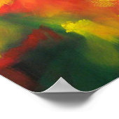 Zeitgenössische Abstrakte Malerei von Serdar Hizli Poster (Ecke)