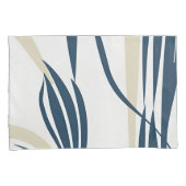 Zeitgenössische Abstrakte Marine & Beige - stilvol Kissenbezug (Vorderseite-Rechts)