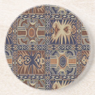 Zeitgenössische afrikanische Stammescollage Getränkeuntersetzer