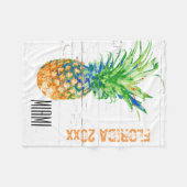 Zeitgenössische Ananas addieren Jahr und Standort Fleecedecke (Vorderseite (Horizontal))
