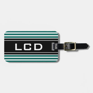 Zeitgenössische anfängliche Monogramm-Reisegepäcka Gepäckanhänger