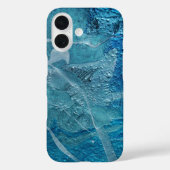 Zeitgenössische Aquamarine Textur Case-Mate iPhone Hülle (Rückseite)