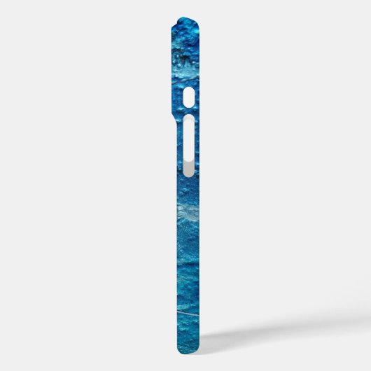 Zeitgenössische Aquamarine Textur Case-Mate iPhone Hülle (Rückseite / Links)