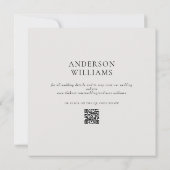 Zeitgenössische Beige für immer Ihr Platz Hochzeit Einladung (Rückseite)