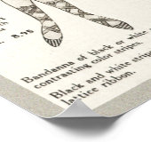 Zeitgenössische Bekleidungswerbung von 1916 Poster (Ecke)