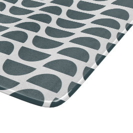 Zeitgenössische Blaue Abstrakte Geometrie Schneidebrett