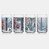 Zeitgenössische Blume Art Dosenglas (Links)