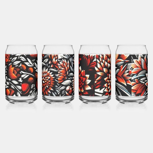 Zeitgenössische Blume Art Dosenglas (Rechts)