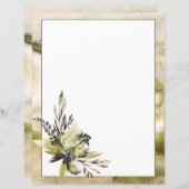 Zeitgenössische Blume auf dem Watercolor Scrapbook (Vorne/Hinten)