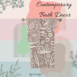 Zeitgenössische Blume Badhandtuch Set